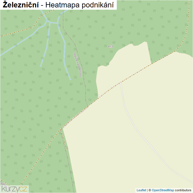 Mapa Železniční - Firmy v ulici.