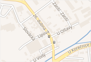 26. dubna v obci Uherský Brod - mapa ulice