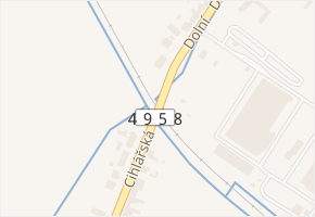 Dolní v obci Uherský Brod - mapa ulice