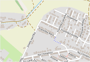 Františka Bára v obci Uherský Brod - mapa ulice