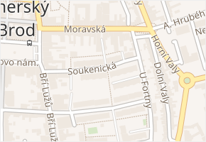 Jirchářská v obci Uherský Brod - mapa ulice