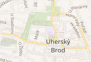 Karla IV. v obci Uherský Brod - mapa ulice