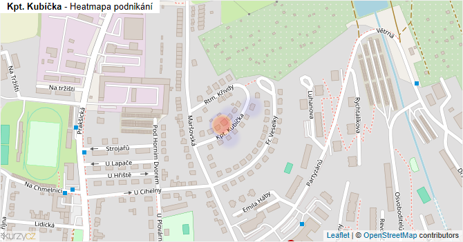 Kpt. Kubíčka - mapa podnikání