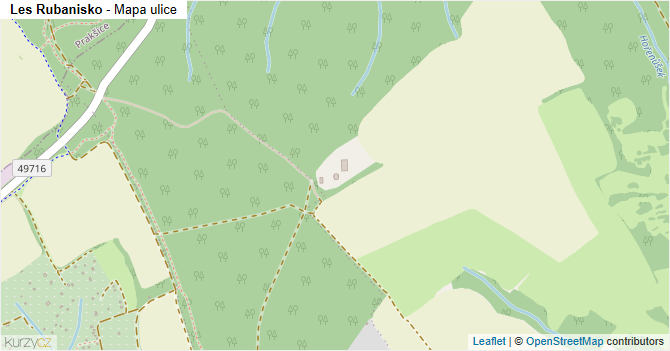 Les Rubanisko - mapa ulice