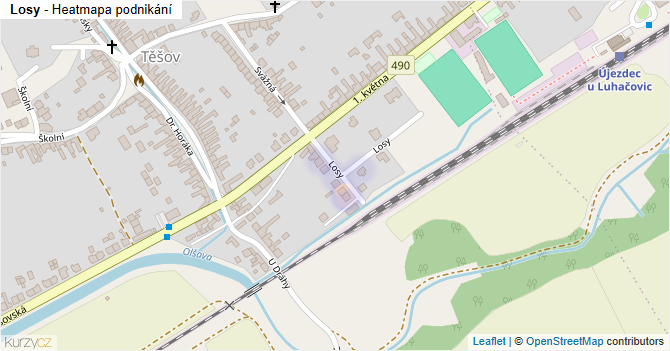 Losy - mapa podnikání