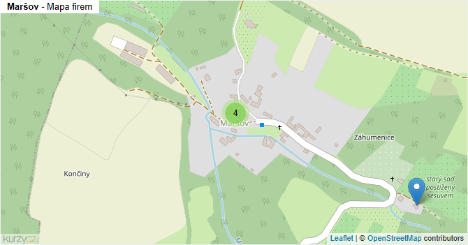 Maršov - mapa firem