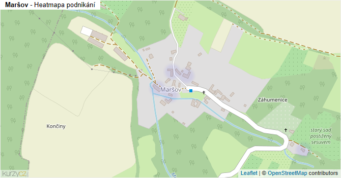 Maršov - mapa podnikání
