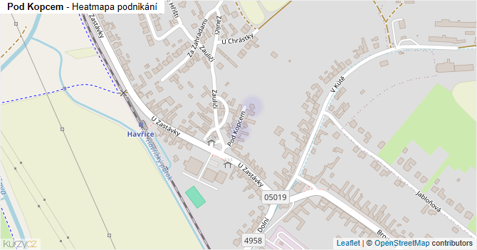 Pod Kopcem - mapa podnikání