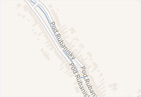Pod Rubanisky v obci Uherský Brod - mapa ulice
