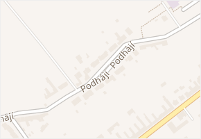 Podhájí v obci Uherský Brod - mapa ulice