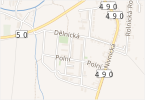 Prostřední v obci Uherský Brod - mapa ulice