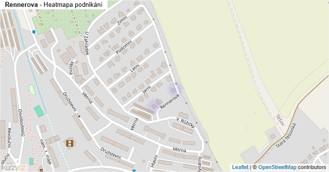 Rennerova - mapa podnikání
