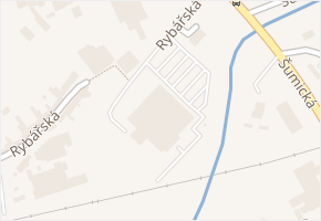 Rybářská v obci Uherský Brod - mapa ulice