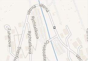 Rychtalíkova v obci Uherský Brod - mapa ulice
