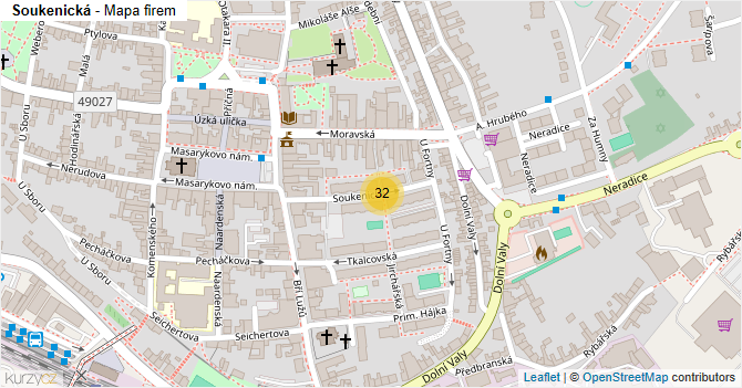 Soukenická - mapa firem