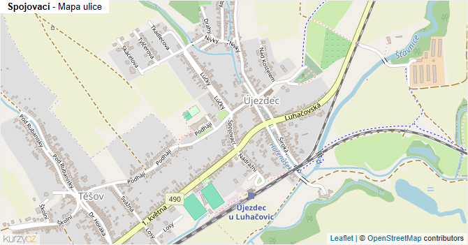 Spojovací - mapa ulice