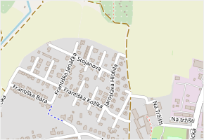 Stojanova v obci Uherský Brod - mapa ulice