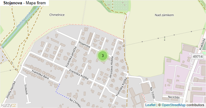 Stojanova - mapa firem