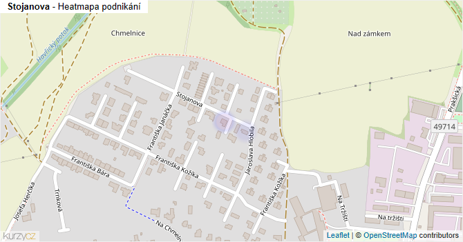 Stojanova - mapa podnikání
