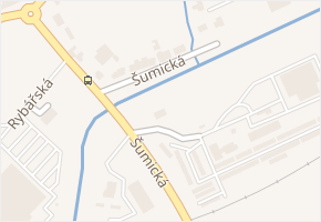 Šumická v obci Uherský Brod - mapa ulice