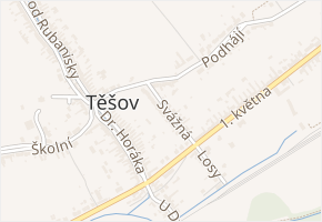 Svážná v obci Uherský Brod - mapa ulice