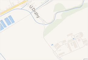 U Dráhy v obci Uherský Brod - mapa ulice