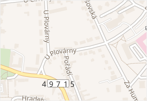 U Plovárny v obci Uherský Brod - mapa ulice