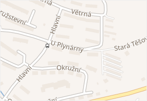 U Plynárny v obci Uherský Brod - mapa ulice