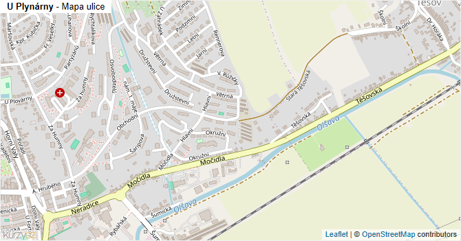 U Plynárny - mapa ulice