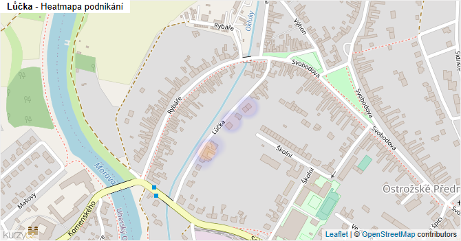 Lůčka - mapa podnikání