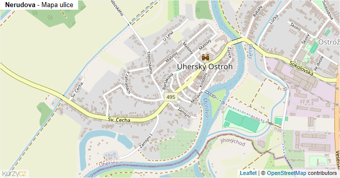 Nerudova - mapa ulice
