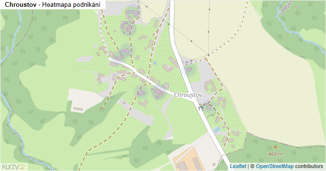 Chroustov - mapa podnikání