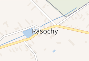 Rasochy v obci Uhlířská Lhota - mapa části obce