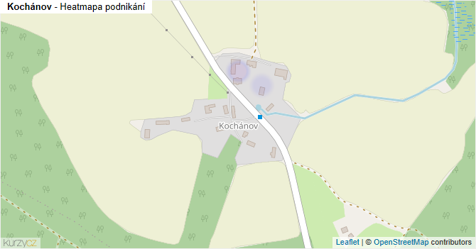 Kochánov - mapa podnikání