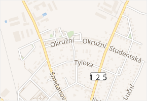 Ladova v obci Uhlířské Janovice - mapa ulice