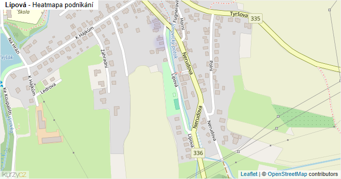 Lípová - mapa podnikání