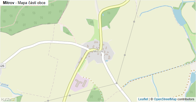 Mitrov - mapa části obce