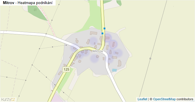 Mitrov - mapa podnikání