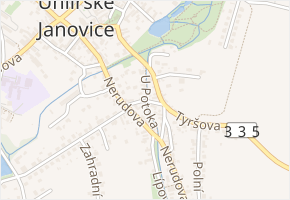 Spojovací v obci Uhlířské Janovice - mapa ulice