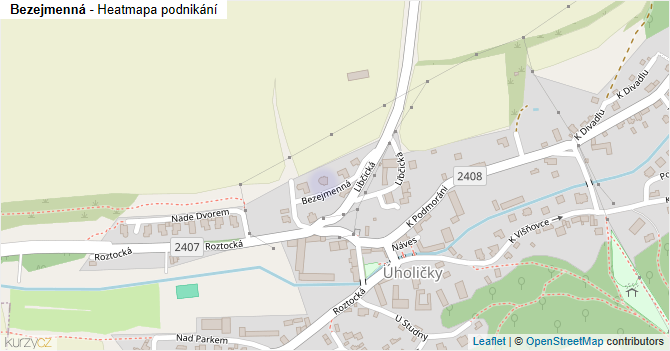 Bezejmenná - mapa podnikání