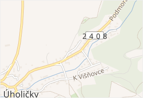 K Divadlu v obci Úholičky - mapa ulice
