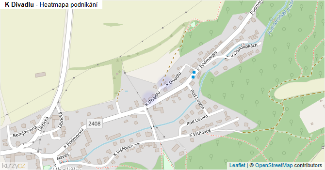 K Divadlu - mapa podnikání