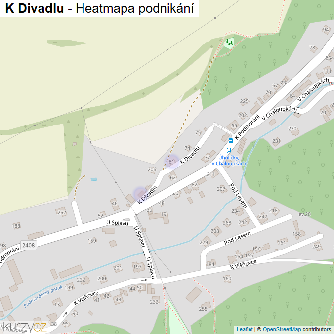 Mapa K Divadlu - Firmy v ulici.