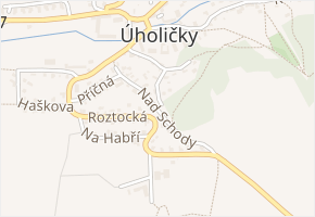 Nad Schody v obci Úholičky - mapa ulice
