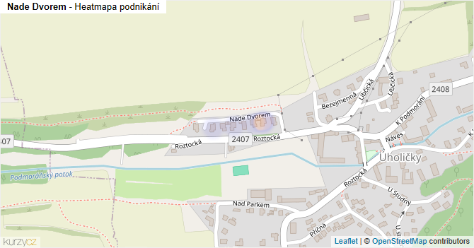 Nade Dvorem - mapa podnikání