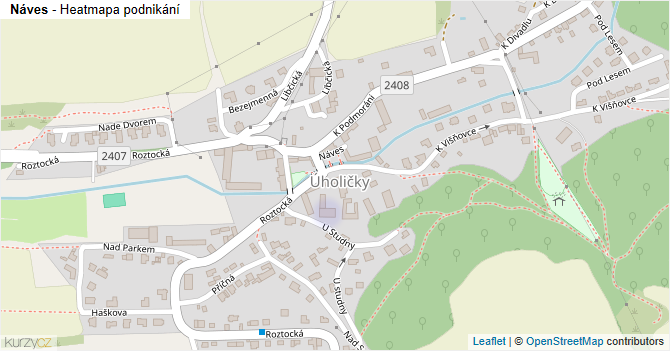 Náves - mapa podnikání