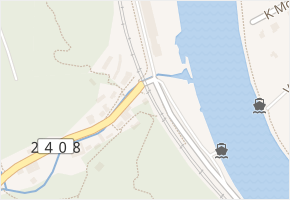 Podmoráň v obci Úholičky - mapa ulice