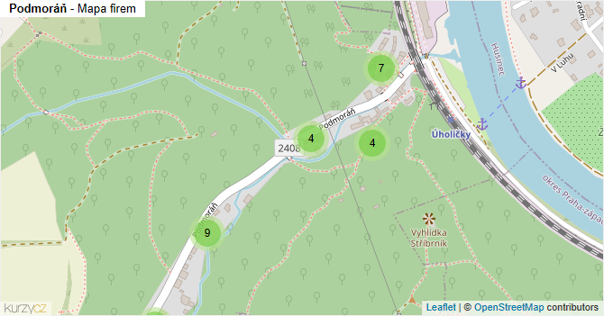 Podmoráň - mapa firem