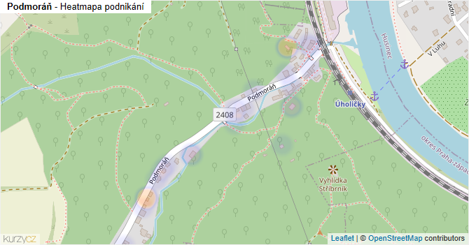 Podmoráň - mapa podnikání