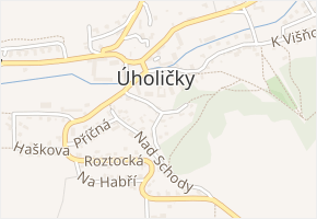 U Studny v obci Úholičky - mapa ulice